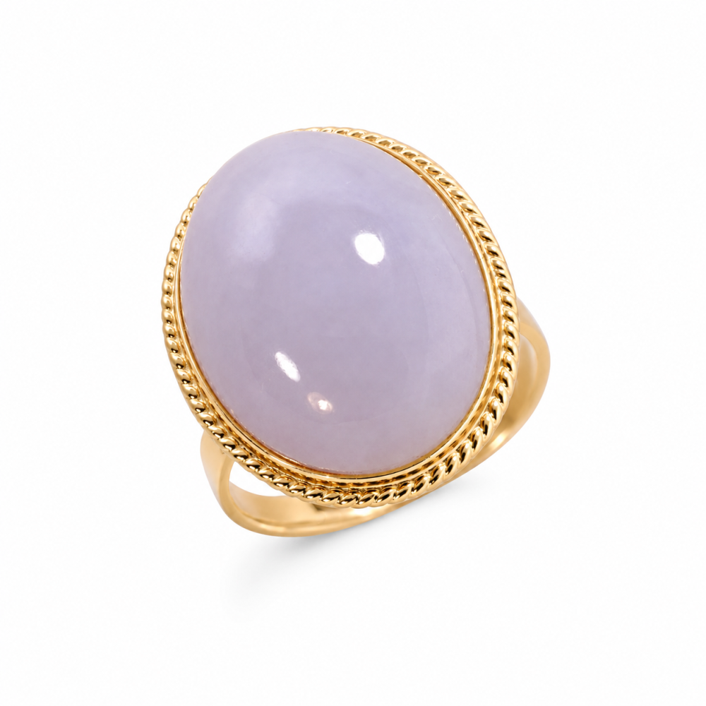 Lavender Jade Ring 034