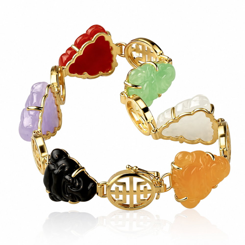 Multi-Color Jade Bracelet 08