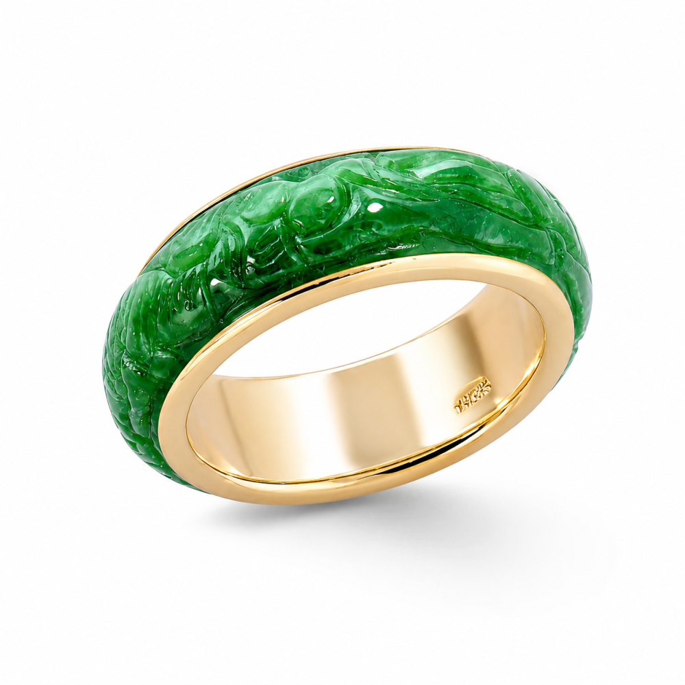 Green Jade Ring 074