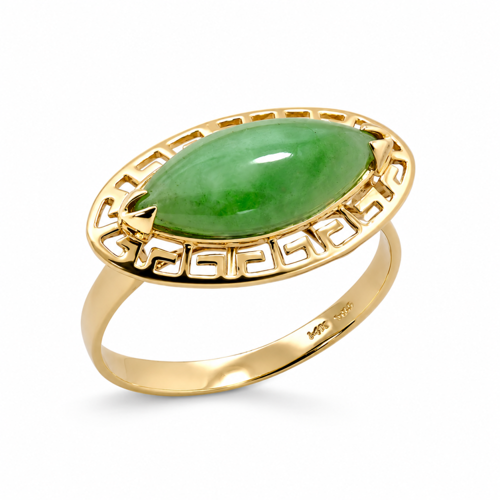 Green Jade Ring 076