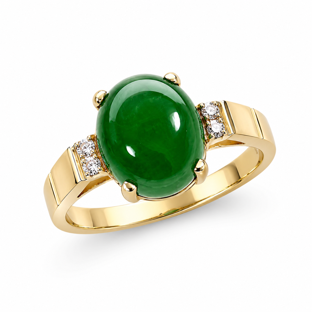 Imperial Green Jade Ring 096