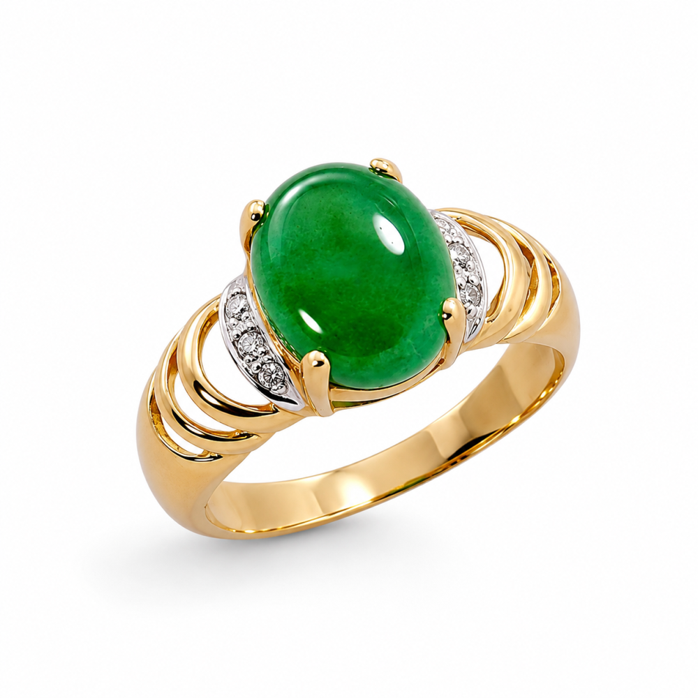 Imperial Green Jade Ring 166