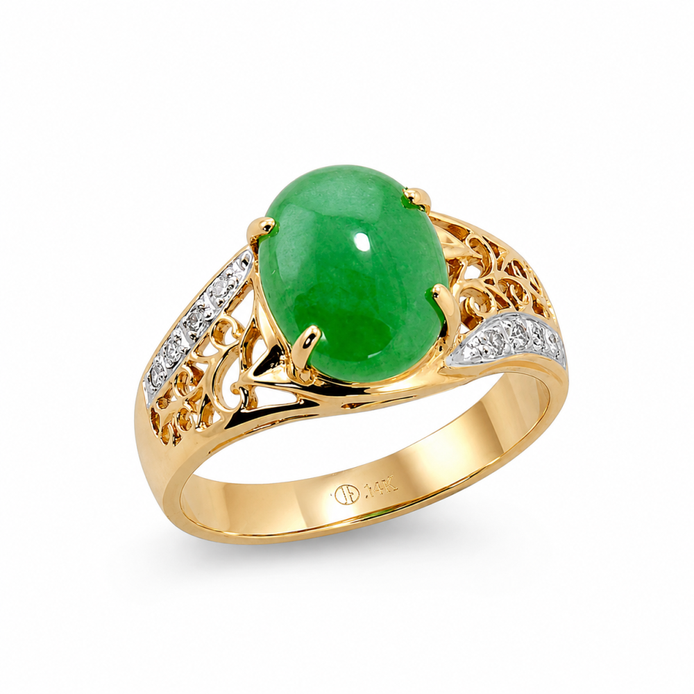 Green Jade Ring 036