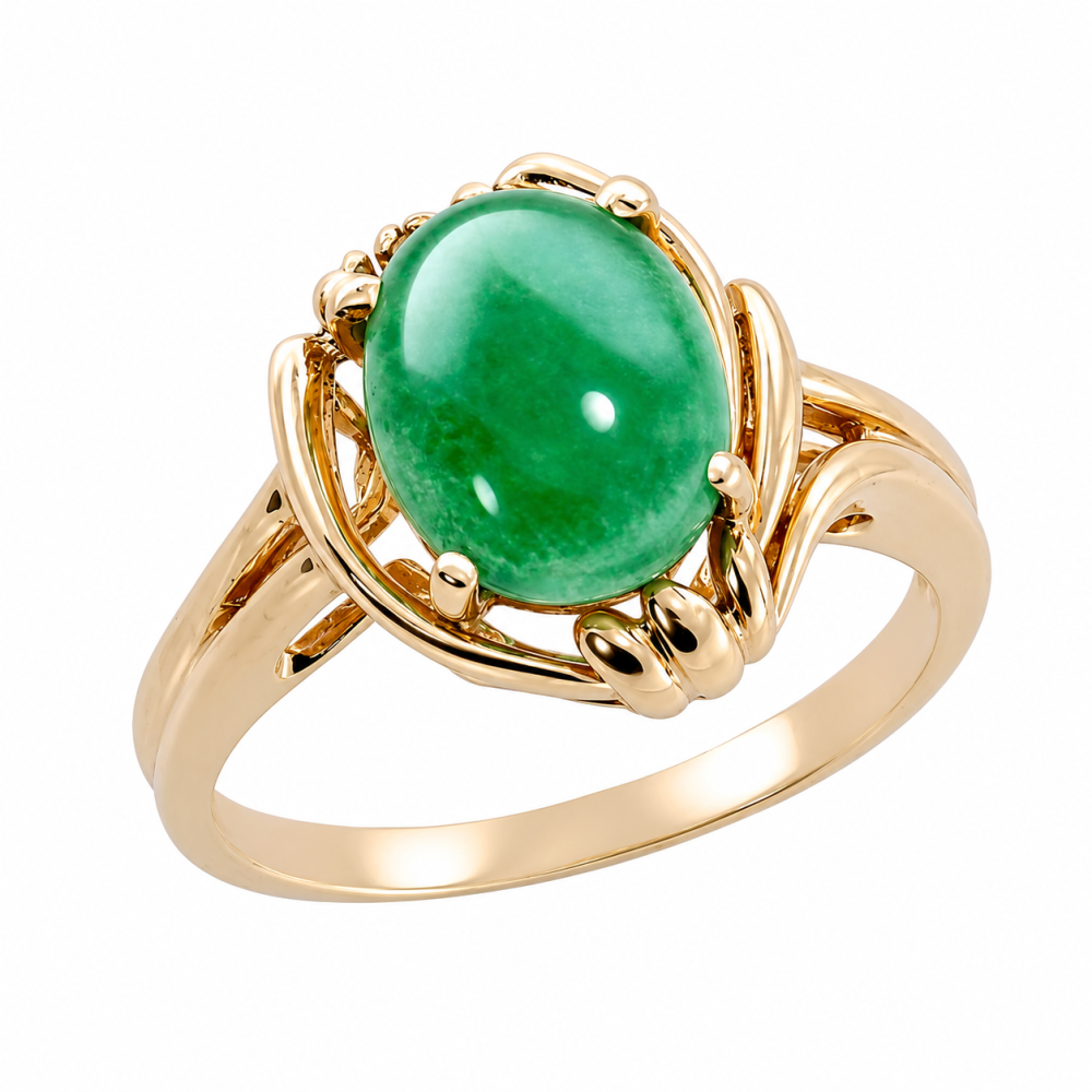 Imperial Green Jade Ring 123