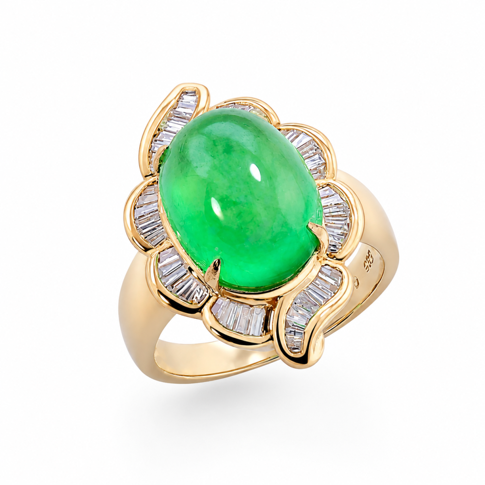 Imperial Green Jade Ring 062