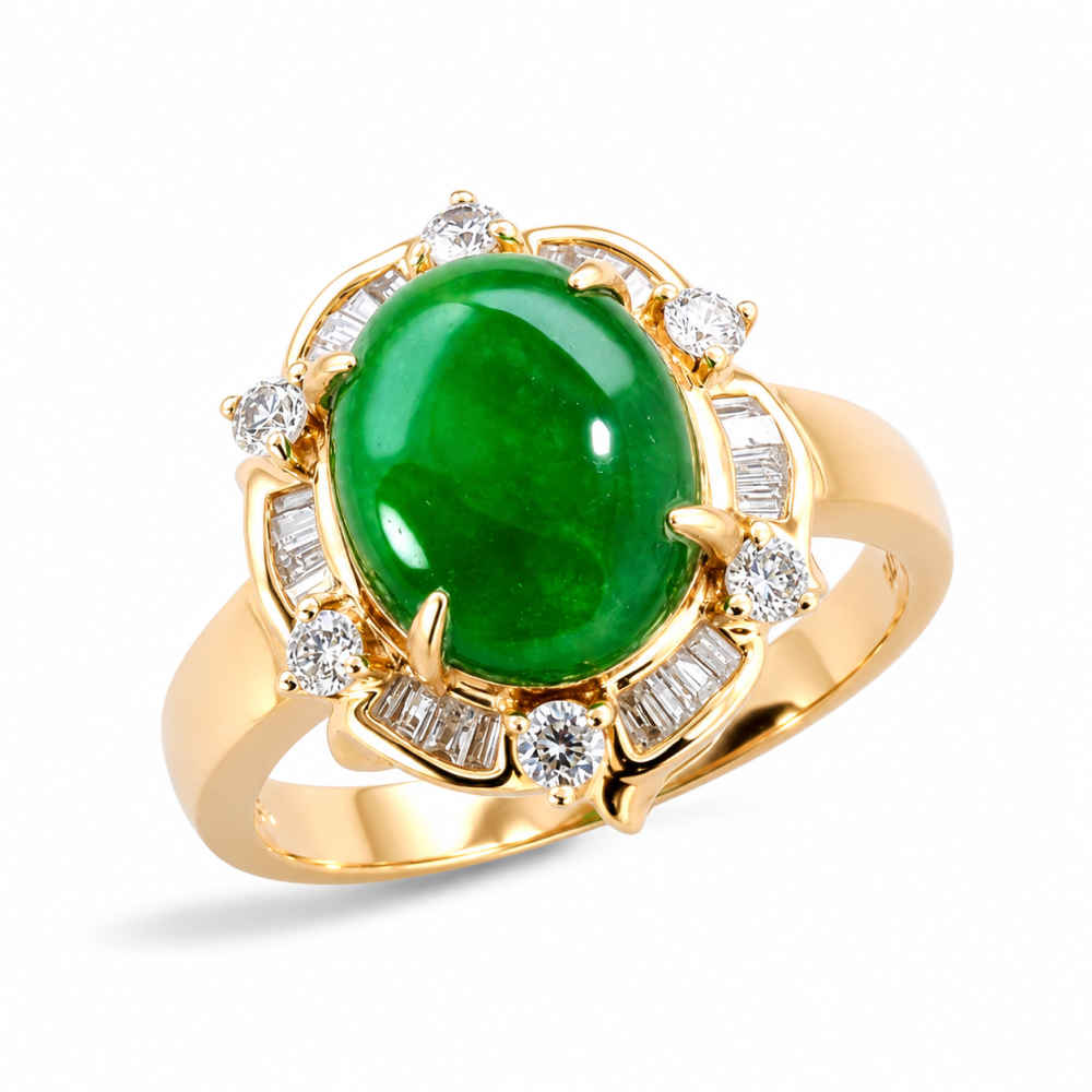 Imperial Green Jade Ring 063
