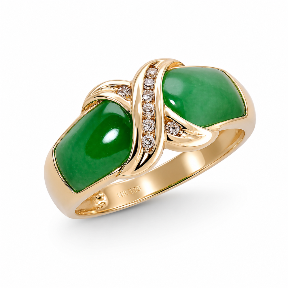 Imperial Green Jade Ring 072