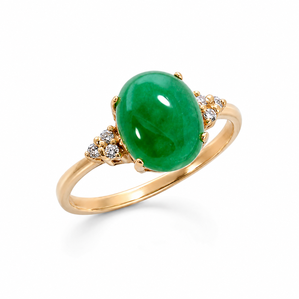 Imperial Green Jade Ring 086