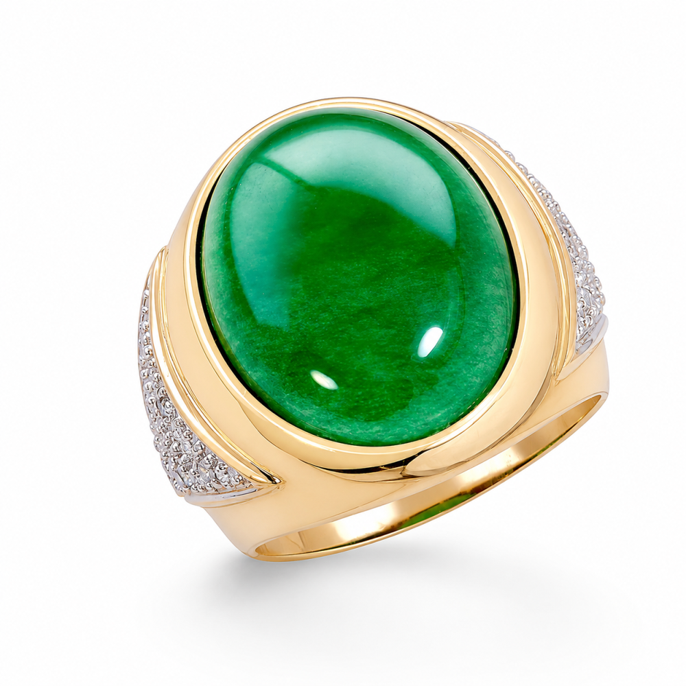 Imperial Green Jade Ring 092
