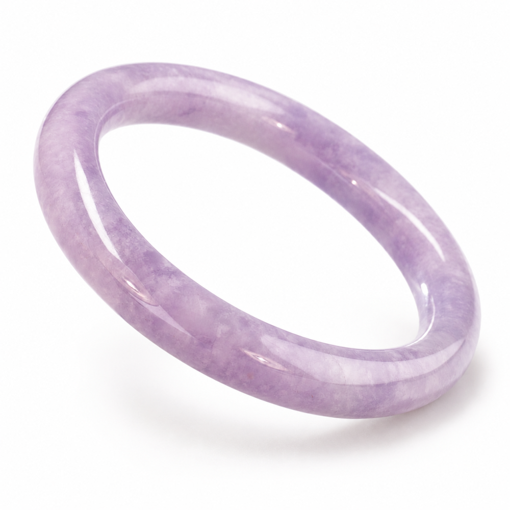 75% OFF, Lavender Jade Bangle, 68mm Inner Diameter, S144