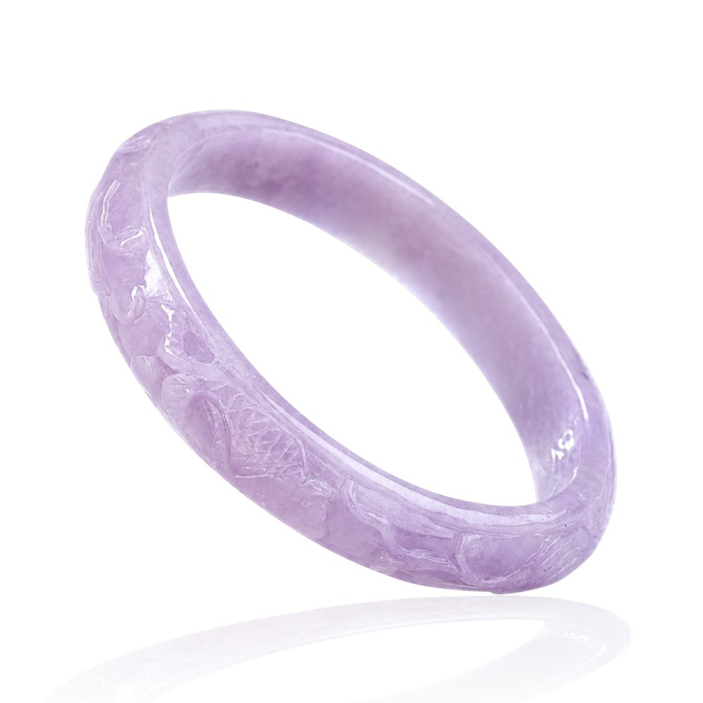 75% OFF, Lavender Jade Bangle, 63mm Inner Diameter, S148