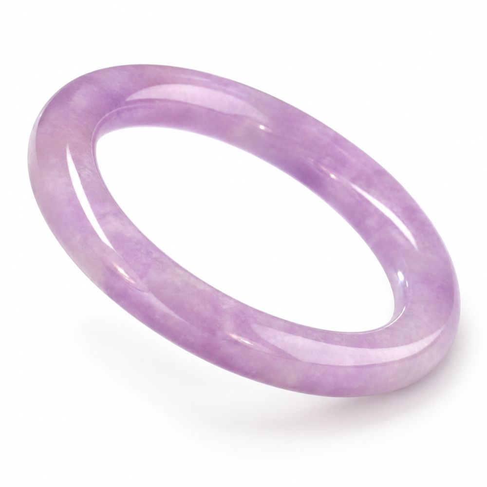 75% OFF, Lavender Jade Bangle, 67mm Inner Diameter, S143