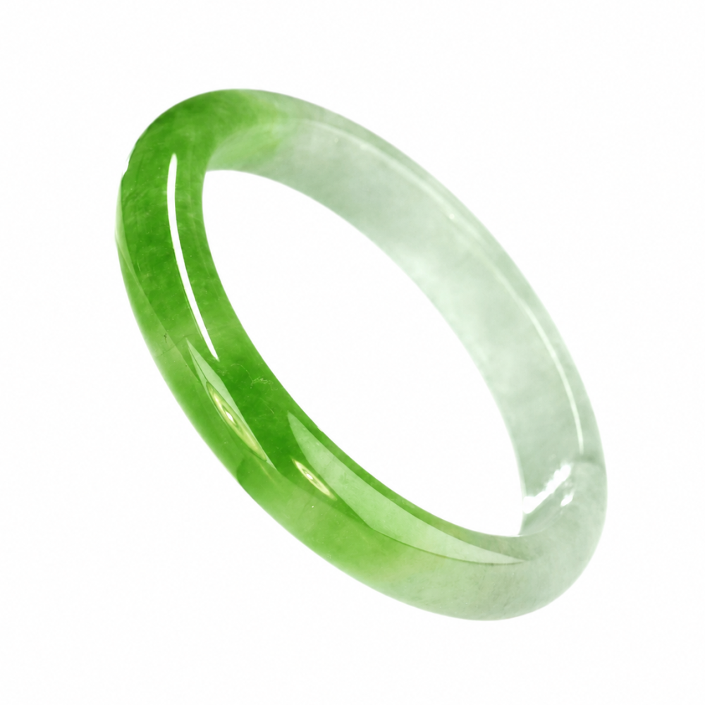 75% OFF, Green Jade Bangle, 63mm Inner Diameter, S153
