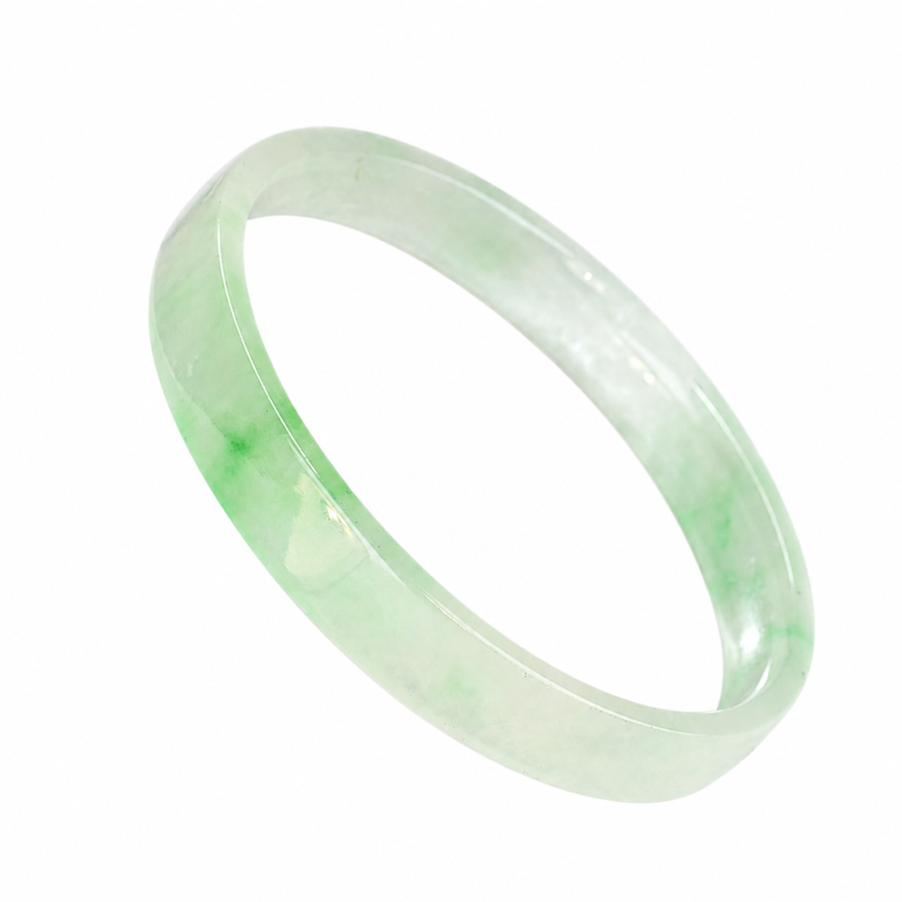 75% OFF, Green Jade Bangle, 66mm Inner Diameter, S156