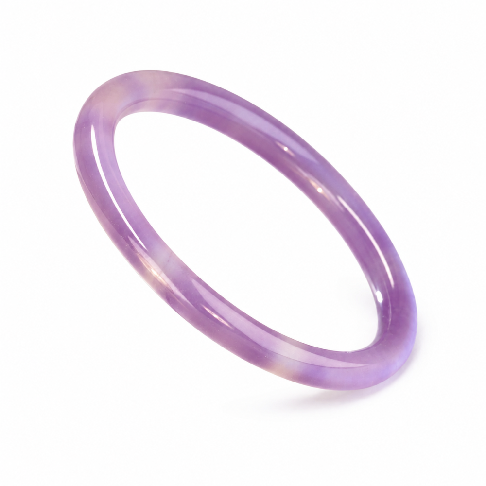 75% OFF, Lavender Jade Bangle, 58mm Inner Diameter, S157