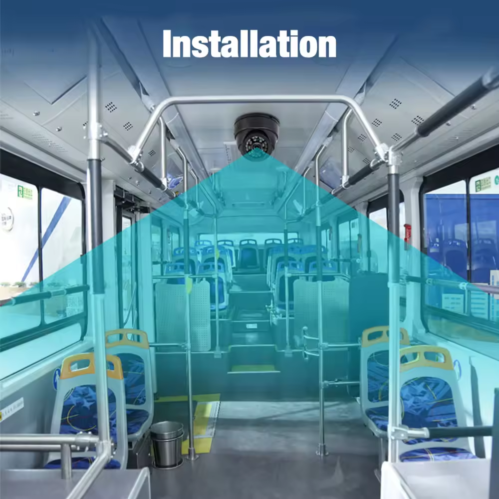 Infrared Waterproof Front Interior View Dome Camera Night Vision Internal Dome Camera For Bus Vehicle