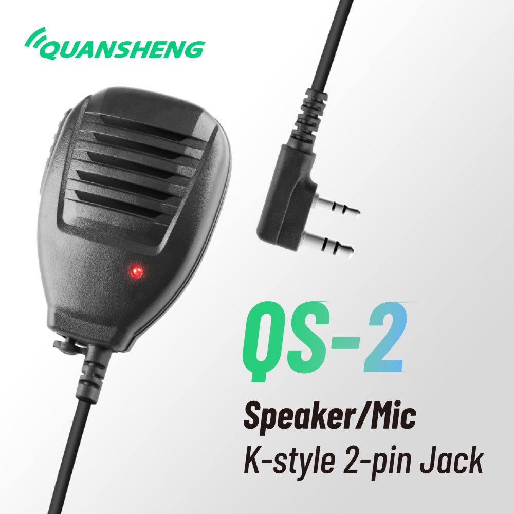 QS-2 Speaker/Mic K-style 2-pin Jack