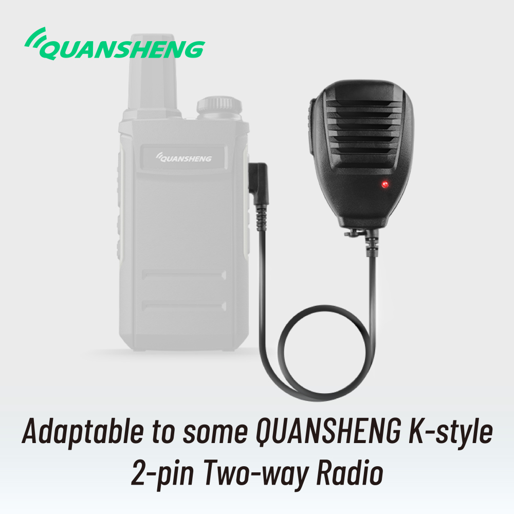 QS-2 Speaker/Mic K-style 2-pin Jack