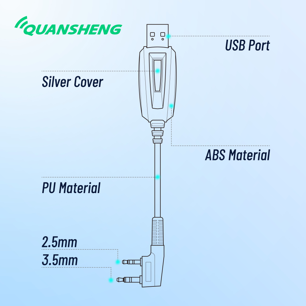 QS-3 USB Programing Cable