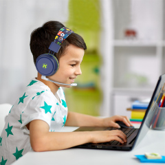 Kanen Detachable boom microphone wireless Bluetooth children's headset