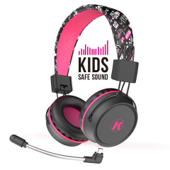 Kanen Detachable boom microphone wireless Bluetooth children's headset