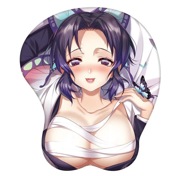 Demon Slayer Shinobu Kocho Sexy Oppai Mouse Pad