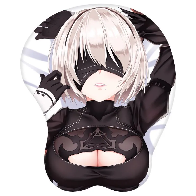 Nier Automata 2B Oppai Mouse Pad