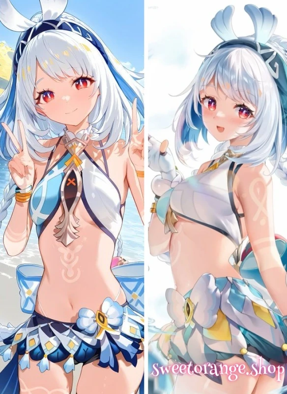 Genshin Impact Mualani Body Pillow Case