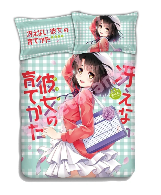Saekano Megumi Katou 4pcs Anime Bedding Set