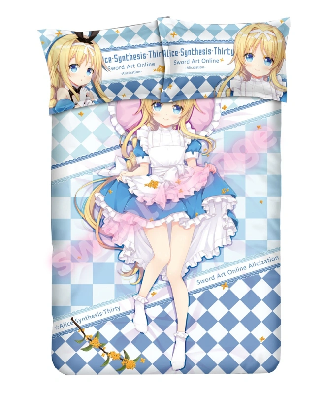 Sword Art Online Alice Zuberg 4pcs Anime Bedding Set