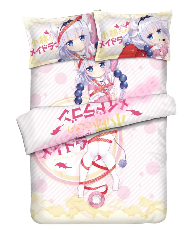 Miss Kobayashi's Dragon Maid Kanna Kamui 4pcs Anime Bedding Sets