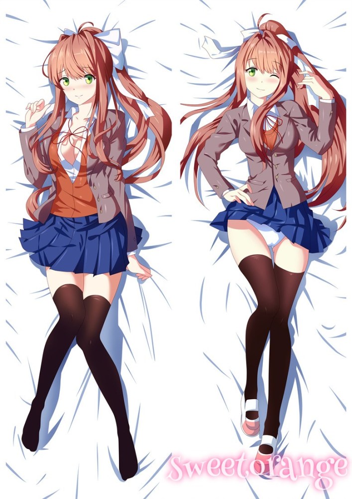 Doki Doki Literature Club!(DDLC) Monika Body Pillow Case