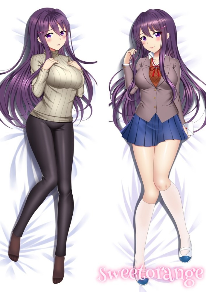 Doki Doki Literature Club!(DDLC) Yuri Body Pillow Case