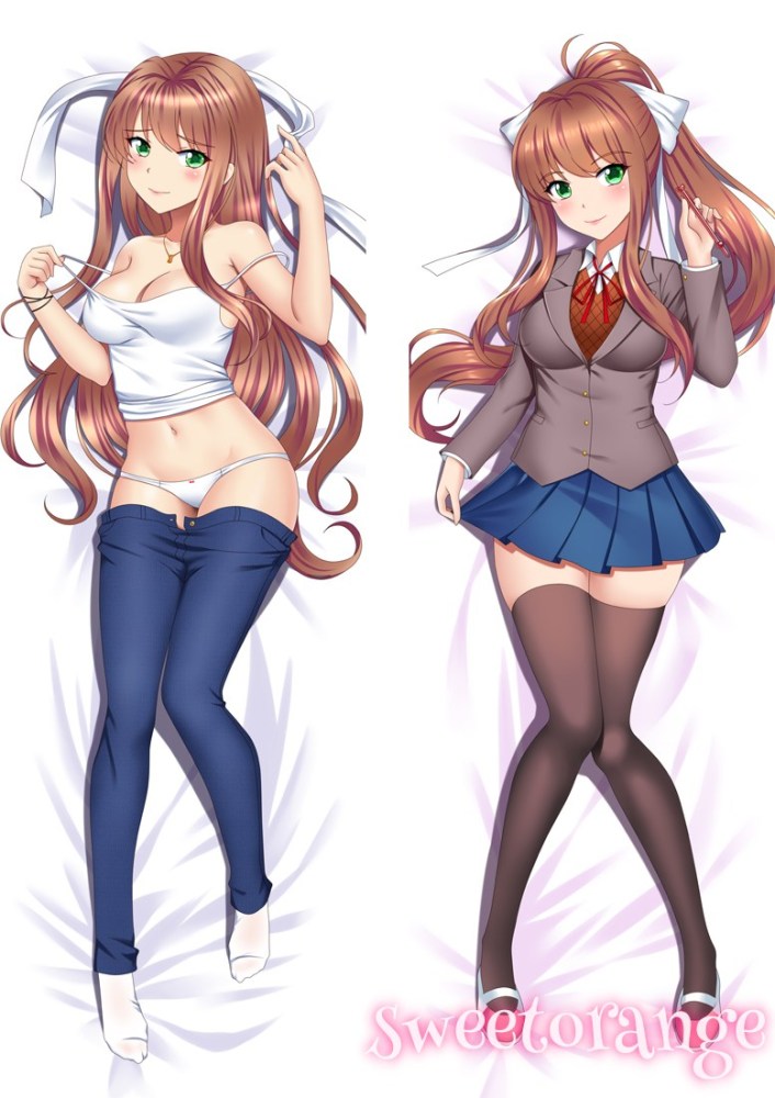 Doki Doki Literature Club!(DDLC) Monika Body Pillow Case