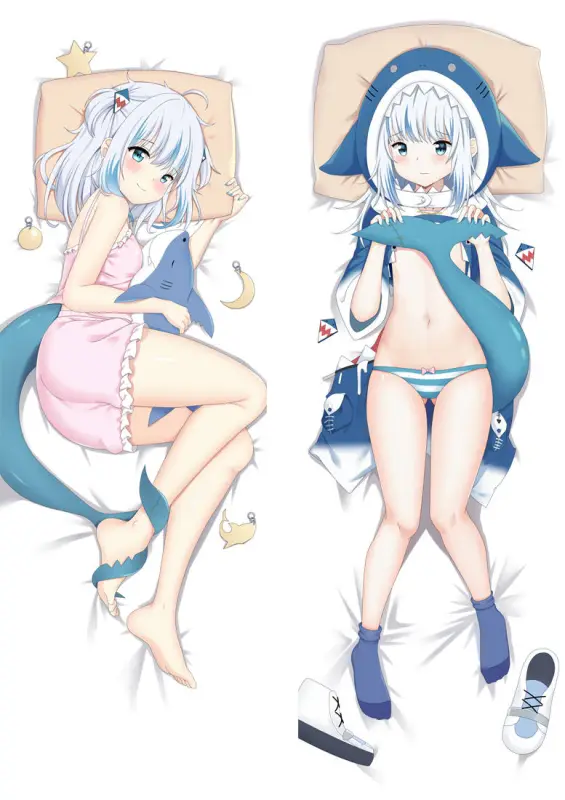 Hololive Virtual Gawr Gura Dakimakua Pillow Shop