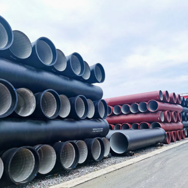 Casted Ductile Iron Pipe High Pressure Flexible Customized Size 500mm 600mm ASTM A536 ERW Technique with 12m Length
