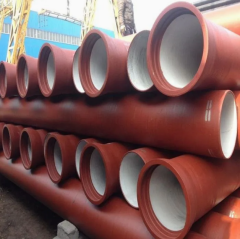 Casted Ductile Iron Pipe High Pressure Flexible Customized Size 500mm 600mm ASTM A536 ERW Technique with 12m Length
