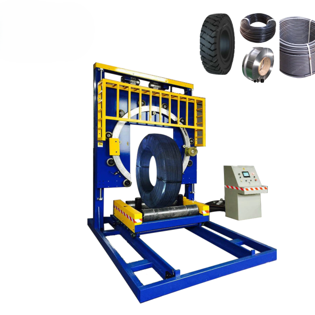 Prestressed Concrete Strands Cables Wrapping Machine/ Prestressing Steel Strand Wire Cable Packing Machine