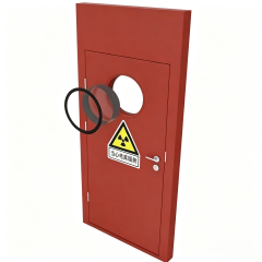 Radiation-proof single-opening lead door