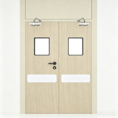 Double-leaf fireproof door
