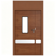 Steel  single-opening  gas-tight  door  for  purification