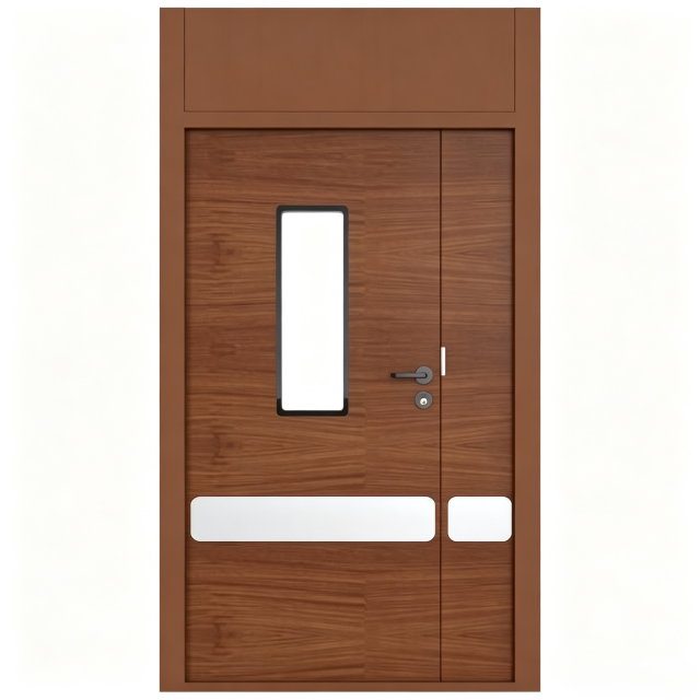 Steel  single-opening  gas-tight  door  for  purification