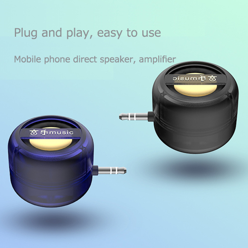 Mini Portable Speaker, 3W Mobile Phone Speaker Line-in Speaker with Clear Bass 3.5mm AUX Audio Interface