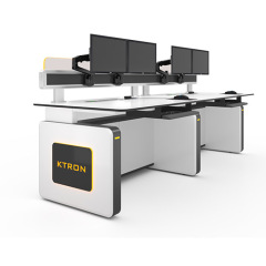 Height adjustable command center control room console