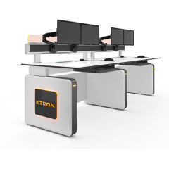 Height adjustable command center control room console