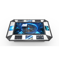 Interactive multi-intelligent touch screen conference room electronic sand table console