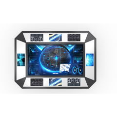 Interactive multi-intelligent touch screen conference room electronic sand table console