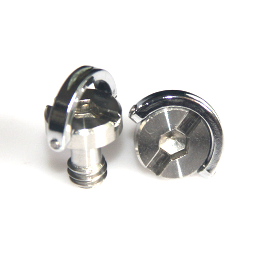 CAMVATE D Shaft D-Ring Screw 1/4-Inch Camera Tripod Qr Stainless Steel -2 Pack