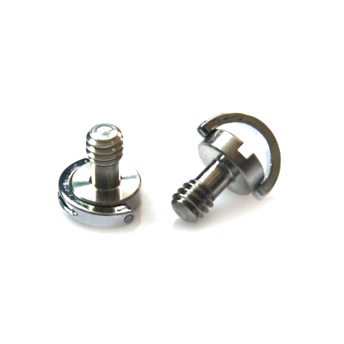 CAMVATE D Shaft D-Ring Screw 1/4-Inch Camera Tripod Qr Stainless Steel -2 Pack