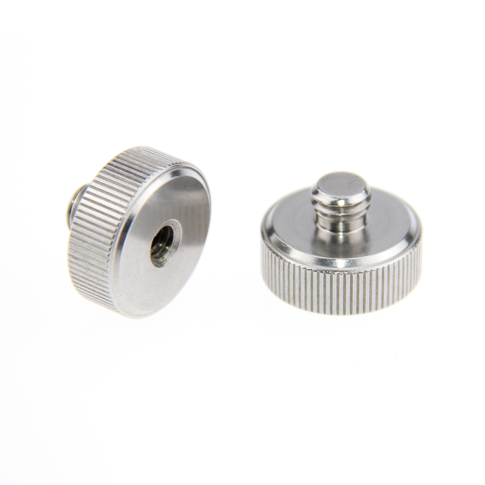 CAMVATE 2xTripod Thread Adapter 3/8" Male to 1/4" Female For Tripod Monopod Head Camera